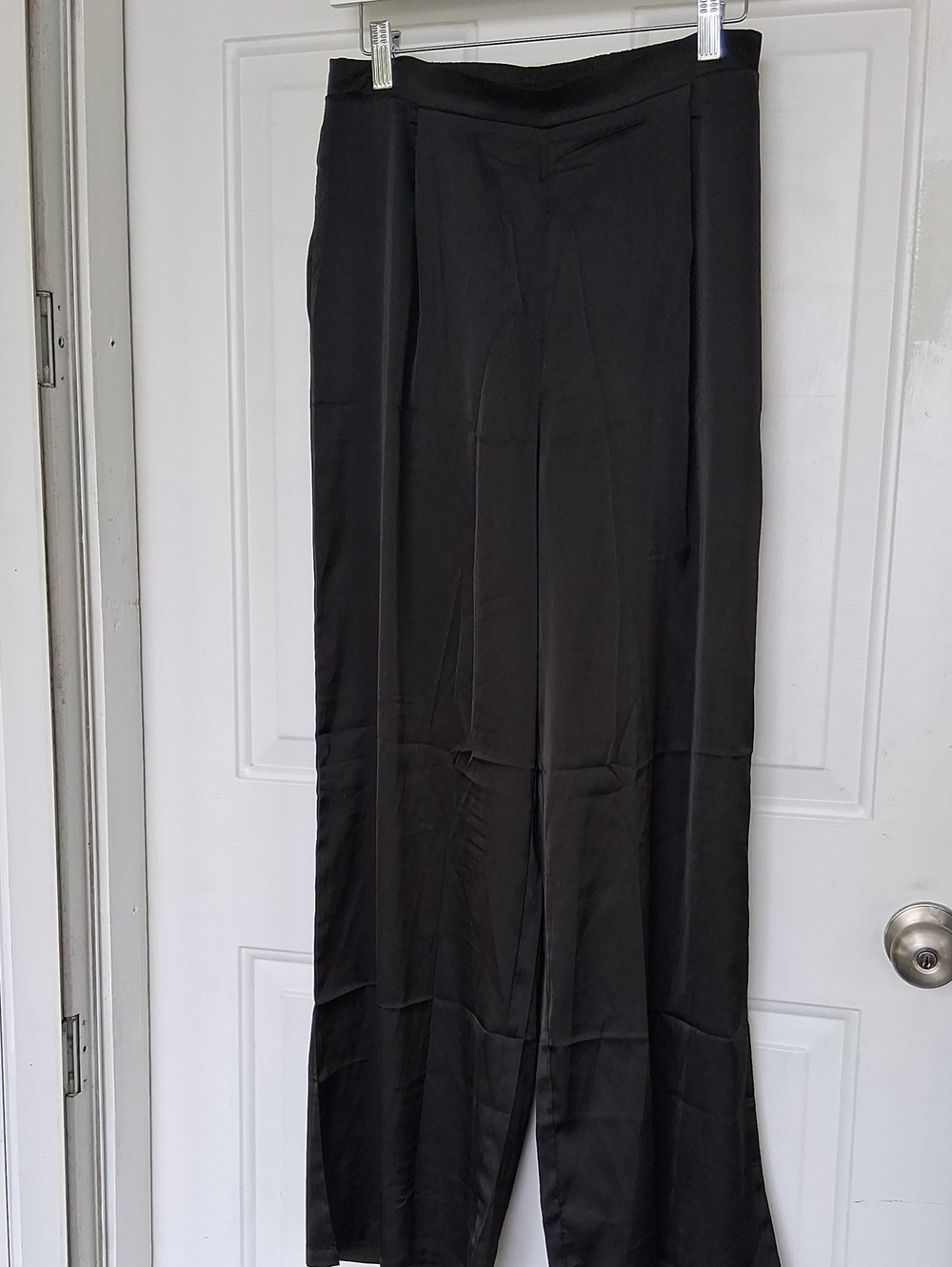 Wide-Leg Black Women's Pants – Sleek Pull-On Style